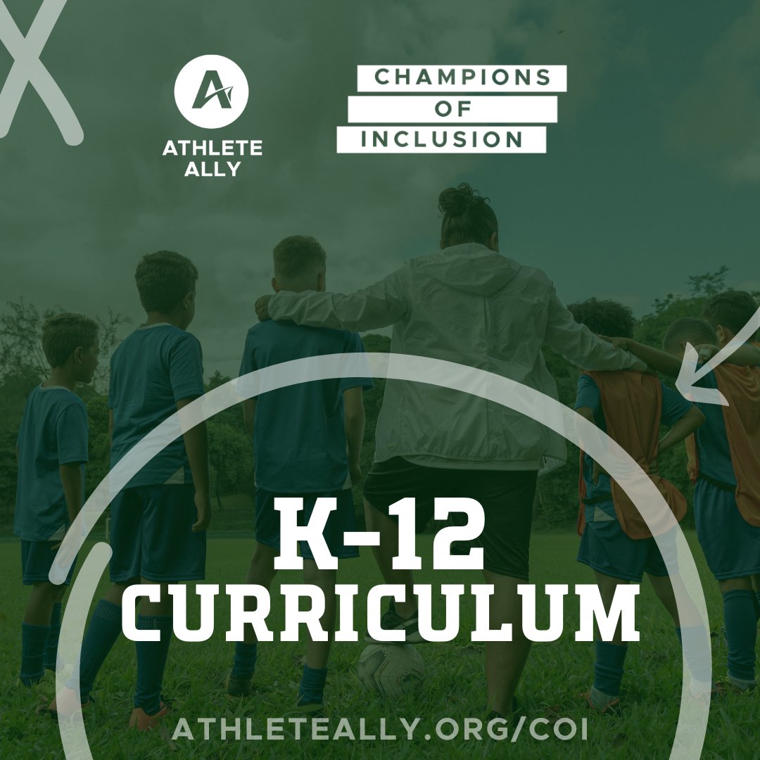 Calling all K-12 coaches! This back to school season, get certified in LGBTQIA+ inclusion. Champions of Inclusion covers terminology in child and adolescent development, research data &amp; best practices to build an inclusive team. Register for FREE today! athleteally.org/coi