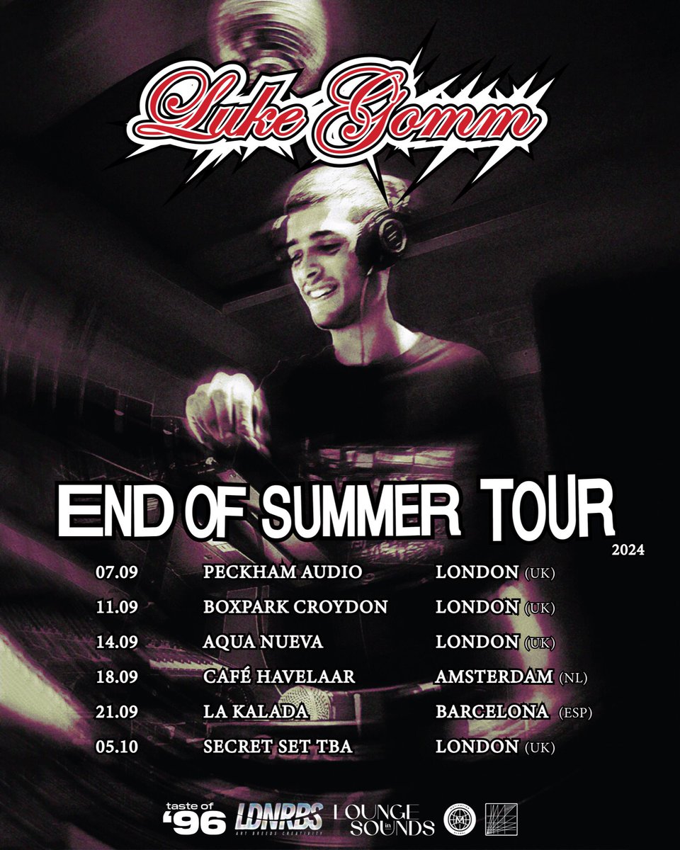 me &amp; the mpc playing a few dates this month!
Pull up on me from tomorrow 💫🙏

#mpc #endofsummer #tour #london #barcelona #amsterdam #europe