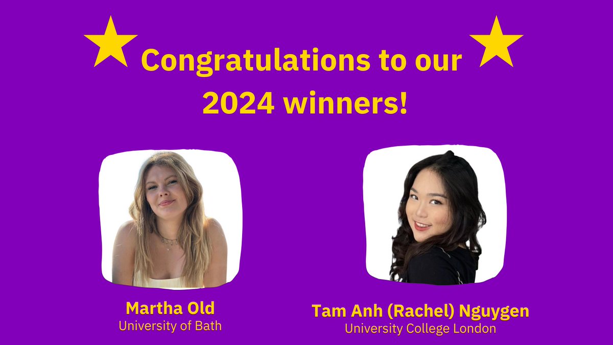 📣 Proud to announce the winners of our 2024 Summer Studentships, in partnership with <a href="/BALRcommunity/">British Association for Lung Research (BALR)</a>. Congratulations Martha Old (<a href="/UniofBath/">University of Bath</a>), Tam Anh (Rachel) Nguygen (<a href="/ucl/">UCL</a>) who'll be exploring the role that proteins play in driving lung scarring: actionpf.org/news/meet-the-…