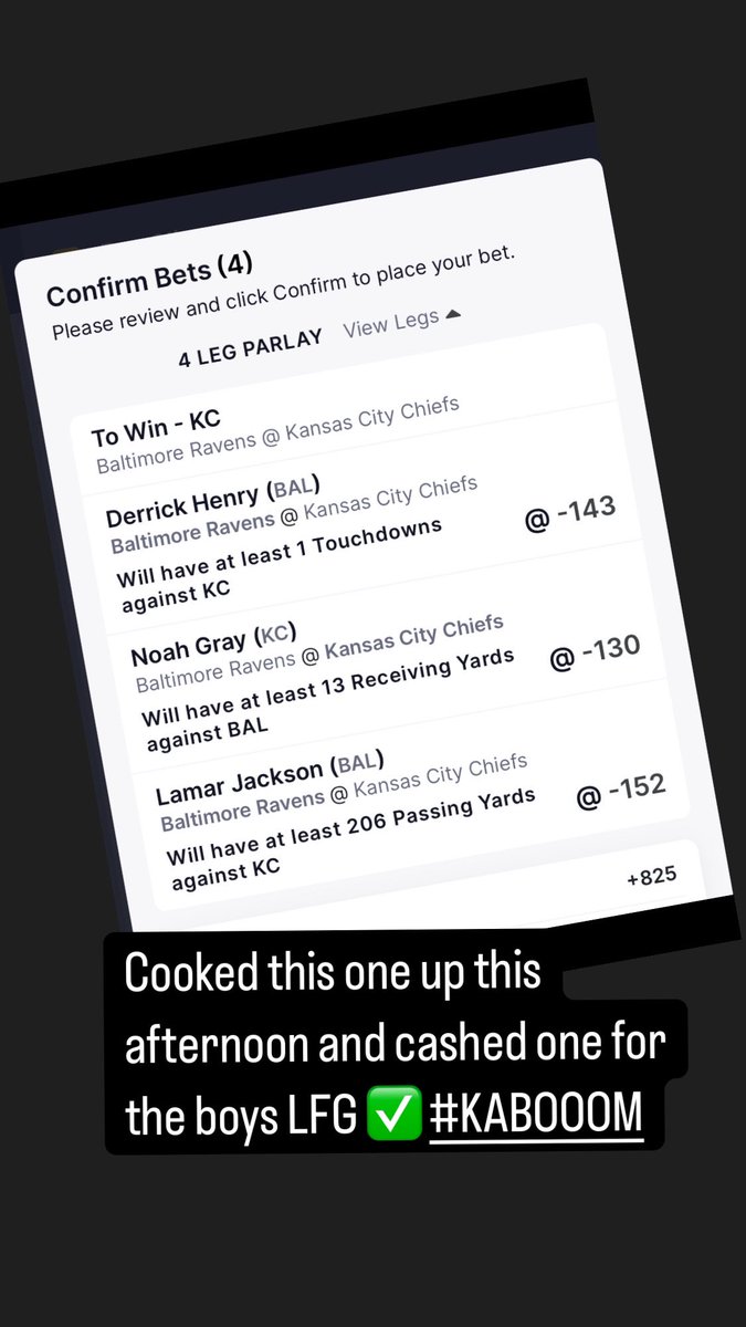 KaboomB2's tweet photo. KABOOOOM!! Couldn’t have asked for a better start to the season. Chiefs ML 1.5u and a flyer ✅ LFG 

#gamblingtwitter #ncaaf #nfl #kaboom #boomvp https://t.co/n1FAfHE2vg