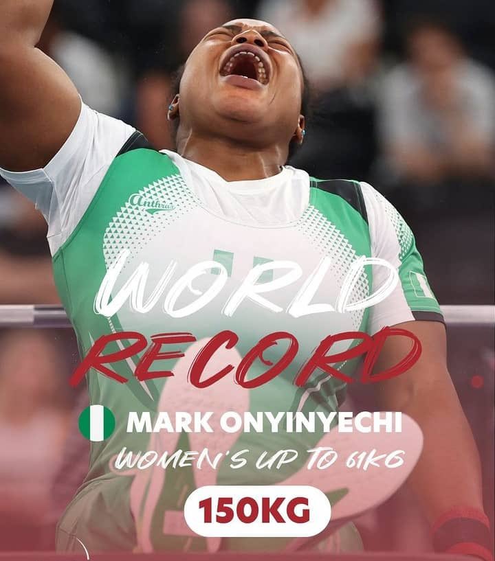 Congratulations to Onyinyechi Mark as she wins Nigeria's first gold medal and breaks the world record at the ongoing <a href="/Paralympics/">Paralympic Games</a> in Paris.

A gold medal and a world record for Nigeria, she is simply amazing! 

#Team33production #paralympics #paris2024 #sports #teamnigeria