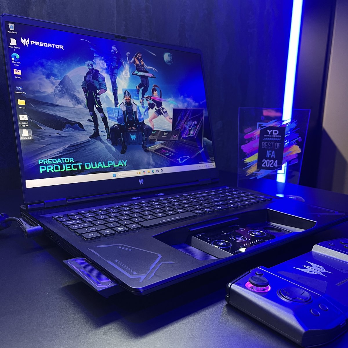 Acer_India's tweet photo. What better way to celebrate the launch of Project DUALPLAY-now freshly crowned as the Best of #IFA2024! This marks a thrilling chapter as it shows us whatβs possible when we innovate with passion.Kudos to the team-hereβs to more groundbreaking gaming tech!
#NextAtAcer #BestOfIFA https://t.co/IpkKSDhXxN