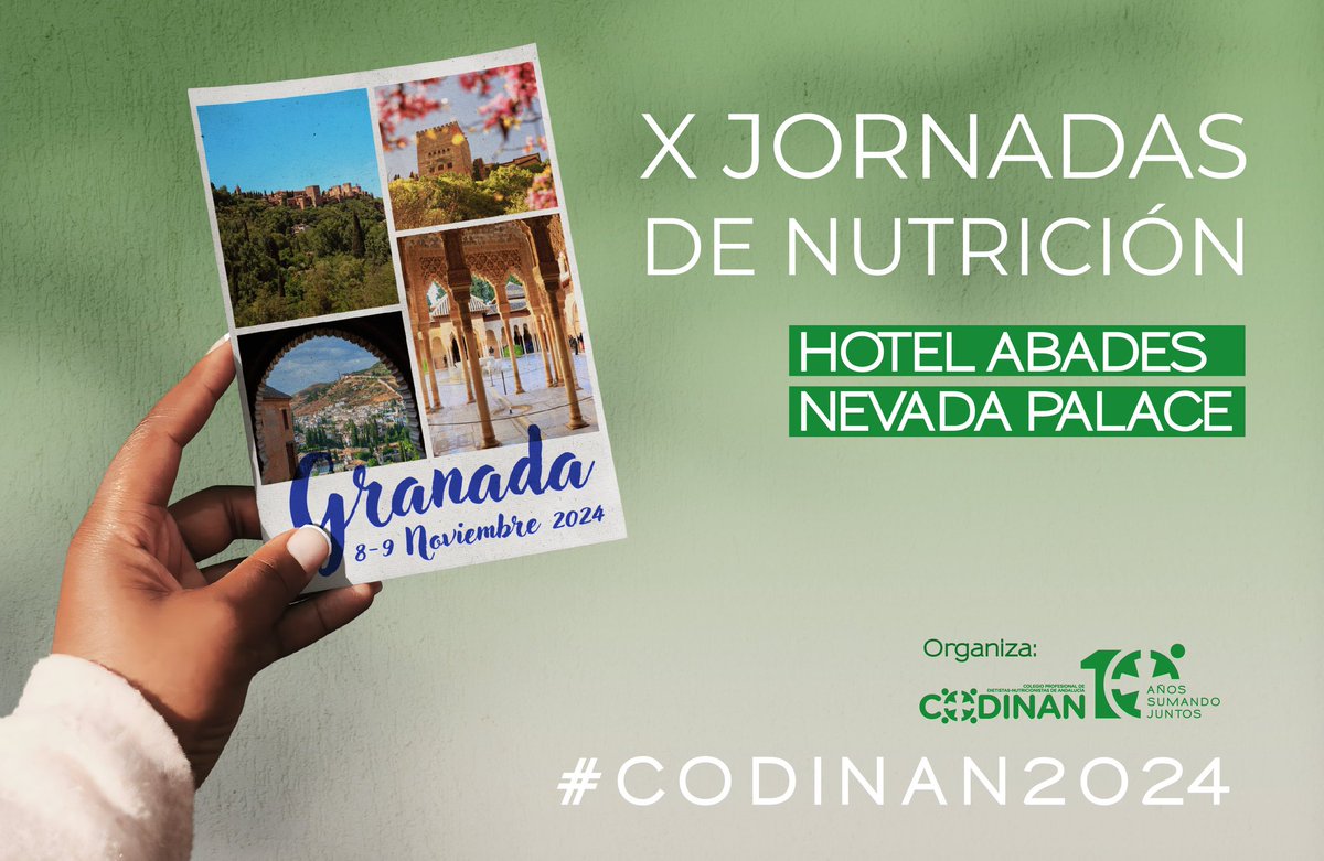 codincam's tweet image. 🗓 Apunta la fecha: las X Jornadas de Nutrición #CODINAN2024 llegan el 8 y 9 de noviembre.

✍️ Ya puedes reservar tu plaza y beneficiarte de descuentos especiales en la inscripción si te apuntas antes del 31 de octubre: jornadasnutricioncodinan.es/index.php