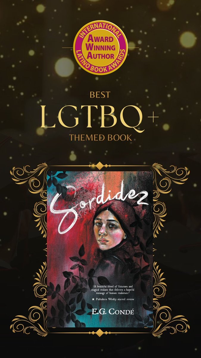 SORDIDEZ is a finalist for the INTERNATIONAL LATINO BOOK AWARDS for BEST LGBTQ+ BOOK and is an honorable mention for BEST NOVEL: SCIENCE FICTION!!! 🫨😲🫨😲🫨😲🫨🤯 I am so deeply grateful for this incredible honor. 
#WritingCommunity