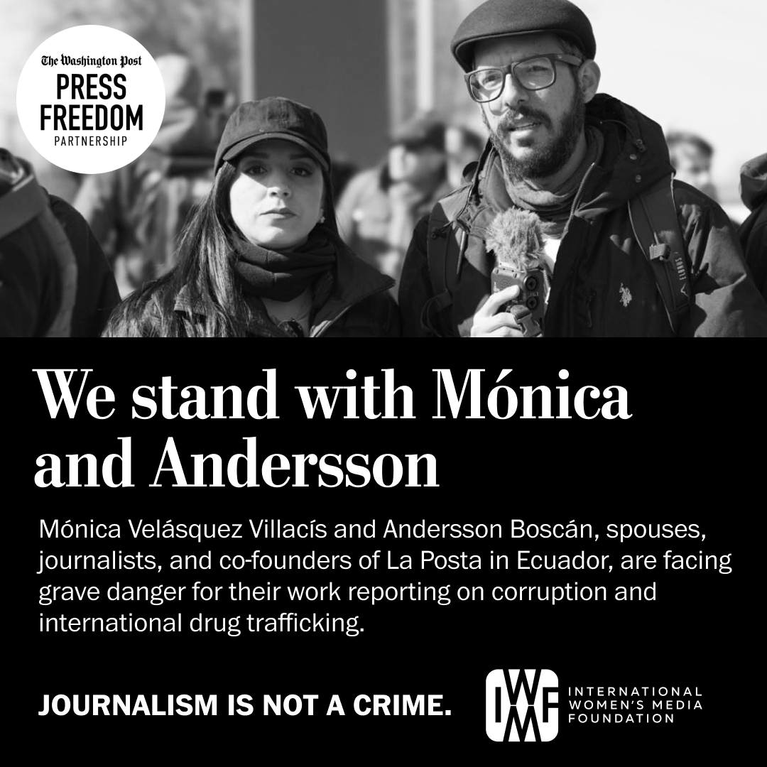 Washington Post Press Freedom Partnership (@wppressfreedom) on Twitter photo Mónica and Andersson’s investigative work uncovered significant failures within the Ecuadorian attorney general's office, revealing how these oversights have allowed criminal networks to operate with impunity and sparking the scandal that led to a president being impeached. Mónica and Andersson’s investigative work uncovered significant failures within the Ecuadorian attorney general's office, revealing how these oversights have allowed criminal networks to operate with impunity and sparking the scandal that led to a president being impeached.