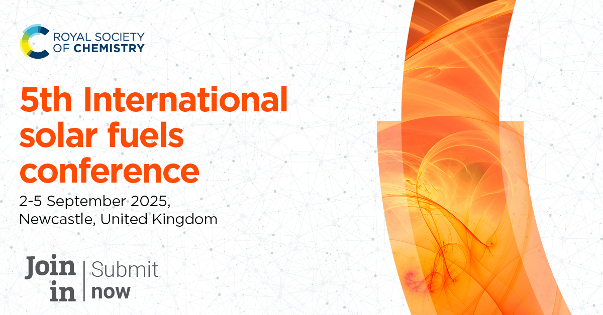 One year to go until the 5th International #SolarFuels conference – is it in your diary yet?

📆 Newcastle, 2–5 Sep 2025

We’re looking forward to bringing you world-changing science &amp; vibrant networking at this internationally renowned conference: rsc.li/isf2025