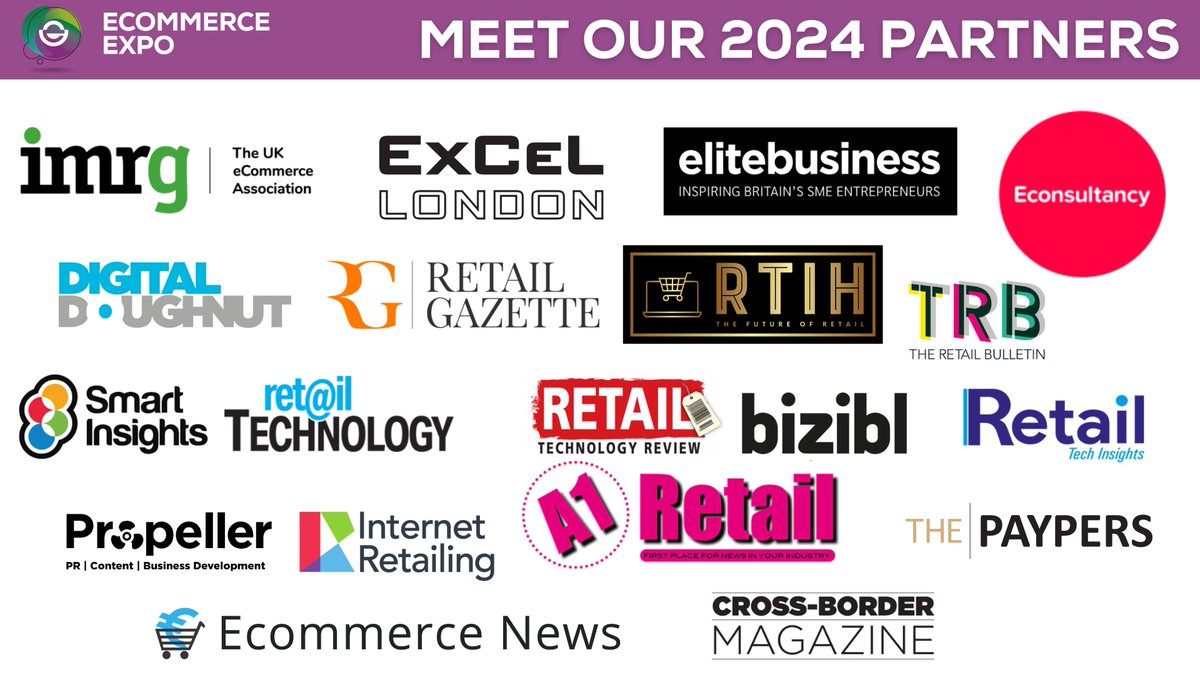🤝✨ We couldn't do it without them - Meet our 2024 partners! 

🥂 Here's to a great show together!

hashtag#ece24 hashtag#ecommerceexpo