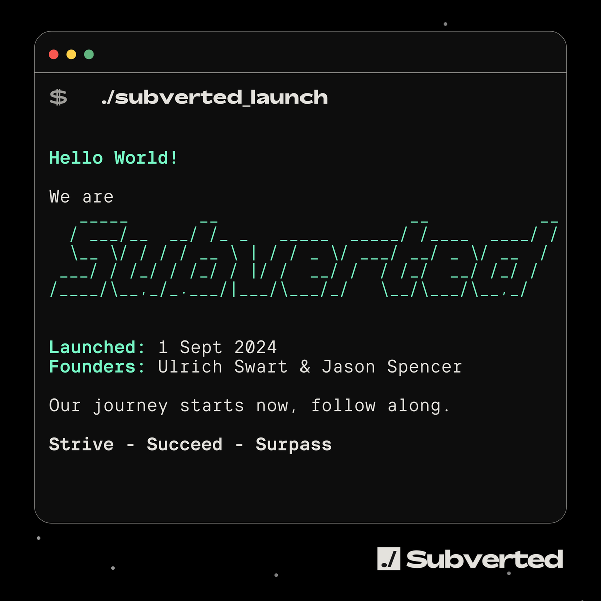 SubvertedSec's tweet image. We are extremely excited to take on this journey that will help us make an impact through dedication, quality work and caring about our customers (businesses and individuals).

So follow along or get in touch!

#InfoSec #Hacking #Training #CyberSecurity