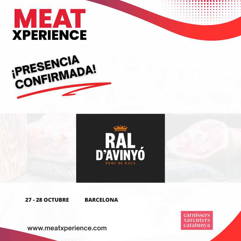 MeatXperience's tweet image. MEAT XPERIENCE suma més expositors amb la presència de GRUP AVINYÓ.
✔Empresa dedicada al món #porcí des de 1954. Treballen la carn des de la #granja, gestionant tota la cadena.
✔Compten amb 2 fàbriques dedicades a l'elaboració de productes #cuits, #frescos i #curats.

(+👇)