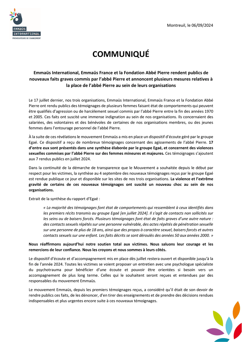 Emmaüs International tweet media