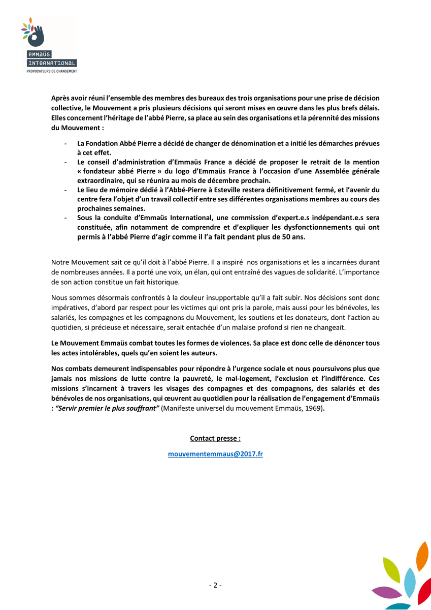 Emmaüs International tweet media