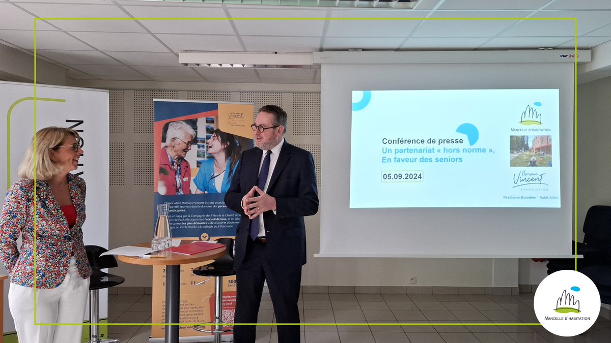 Un partenariat novateur🤝, scellé cet été par la signature🖊d'une convention, lie désormais la Résidence 𝘽𝙤𝙣𝙣𝙞è𝙧𝙚 𝙎𝙖𝙞𝙣𝙩-𝘼𝙡𝙙𝙧𝙞𝙘 au Mans et Mancelle d'habitation. Cette nouvelle dynamique a été officiellement lancée hier lors d'une conférence de presse.