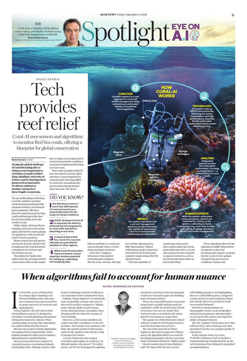 Arab News (@arabnews) on Twitter photo <a href="/KAUST_News/">KAUST</a> <a href="/knsalama/">khaled salama</a> <a href="/cemseKAUST/">KAUST CEMSE</a> #EyeOnAI: Coral-AI monitors & protects coral reefs on #SaudiArabia’s #RedSea coast, offering a possible blueprint for global conservation efforts. Find out how. arab.news/ykteq <a href="/KAUST_News/">KAUST</a> <a href="/knsalama/">khaled salama</a> <a href="/cemseKAUST/">KAUST CEMSE</a> #EyeOnAI: Coral-AI monitors & protects coral reefs on #SaudiArabia’s #RedSea coast, offering a possible blueprint for global conservation efforts. Find out how. arab.news/ykteq