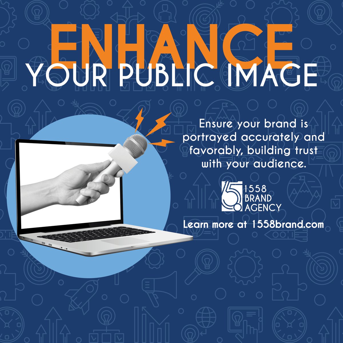 1558Brand's tweet photo. Build a positive public image with 1558's PR and media management services. We manage media relations, press releases, and crisis communications to protect your brand's reputation. https://t.co/KTE2JImwMJ