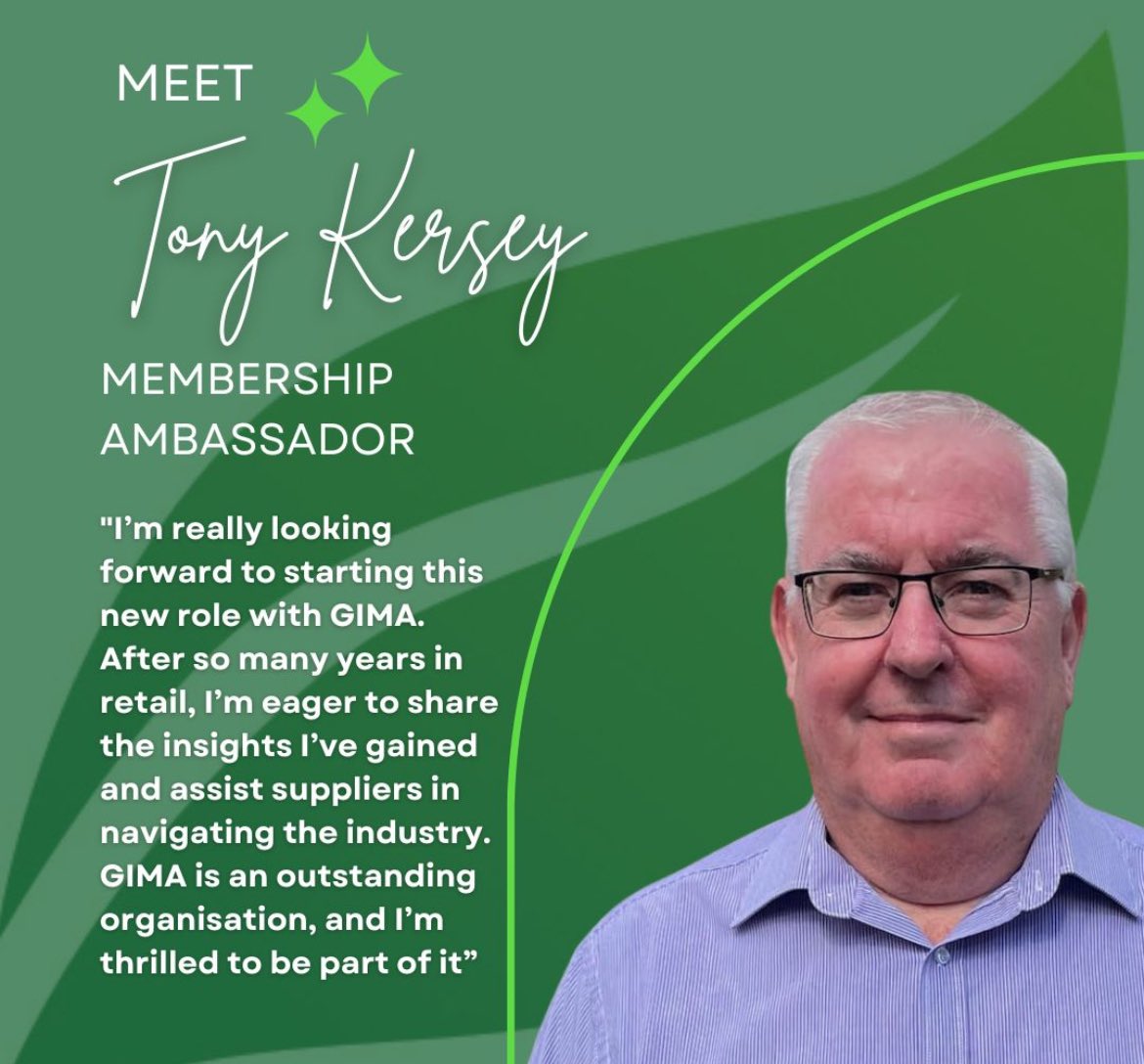 GIMA has announced Tony Kersey will be joining as its new Membership Ambassador. 
Tony’s a familiar and respected name in the industry, having recently retired after a distinguished 38-year career as the gardening, landscaping, and DIY buyer at Homebase insightdiy.co.uk/news/tony-kers…