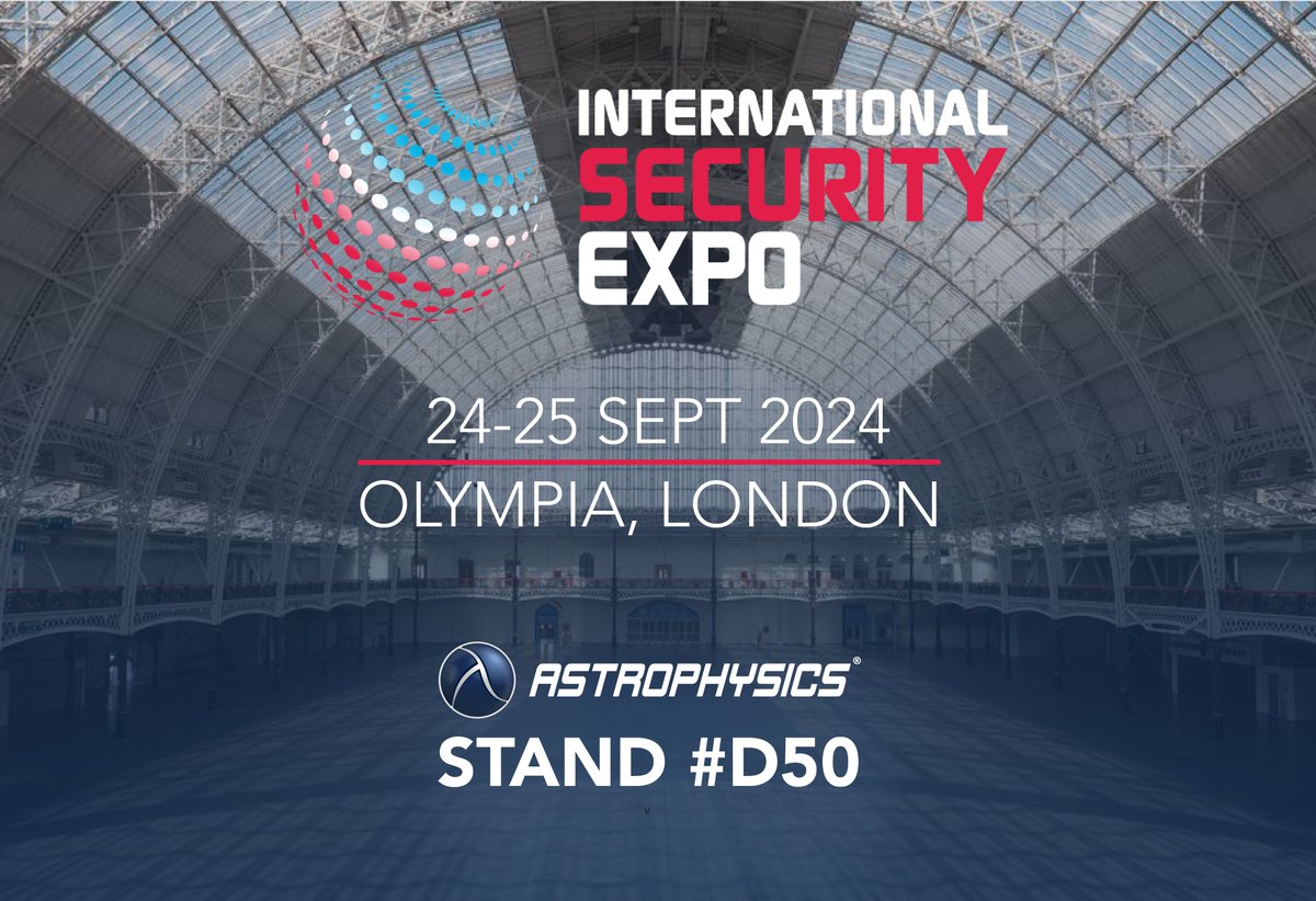 AstrophysicsInc's tweet image. Let’s connect Sept 24-25 at the International Security Expo at Olympia Events in London at stand #D50! Stop by to see our model of the HXC-LaneScan™ and HXP-FreightScan™ and learn more about our integrative solutions and comprehensive product suite! 

#ISE2024 #xraysecurity