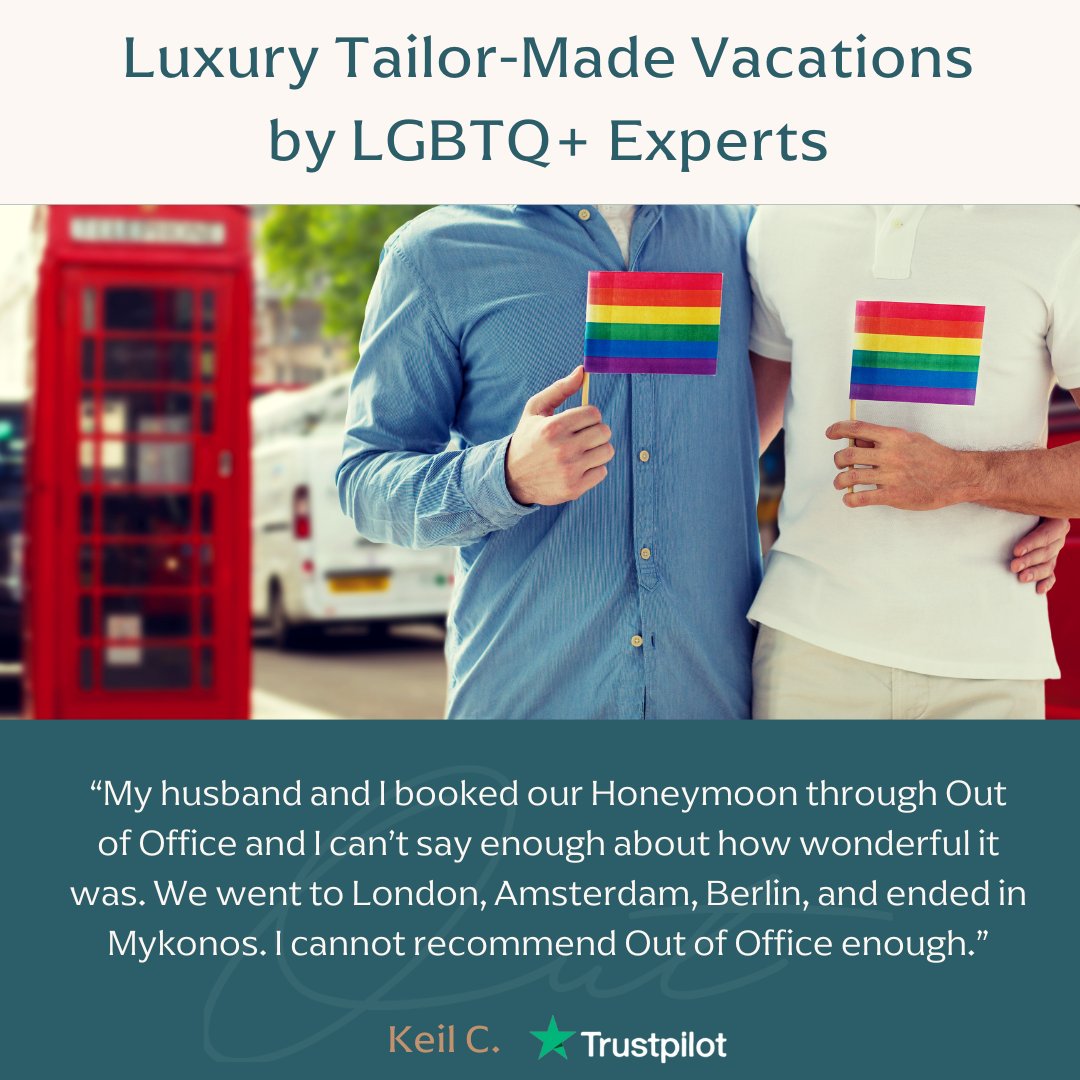 Discover the difference of traveling with LGBTQ+ experts who truly understand your needs. Let us craft your dream vacation with unparalleled attention to detail and care. 🌍✨ #LuxuryTravel #LGBTQTravel #TravelWithPride #OutOfOffice #TailorMade