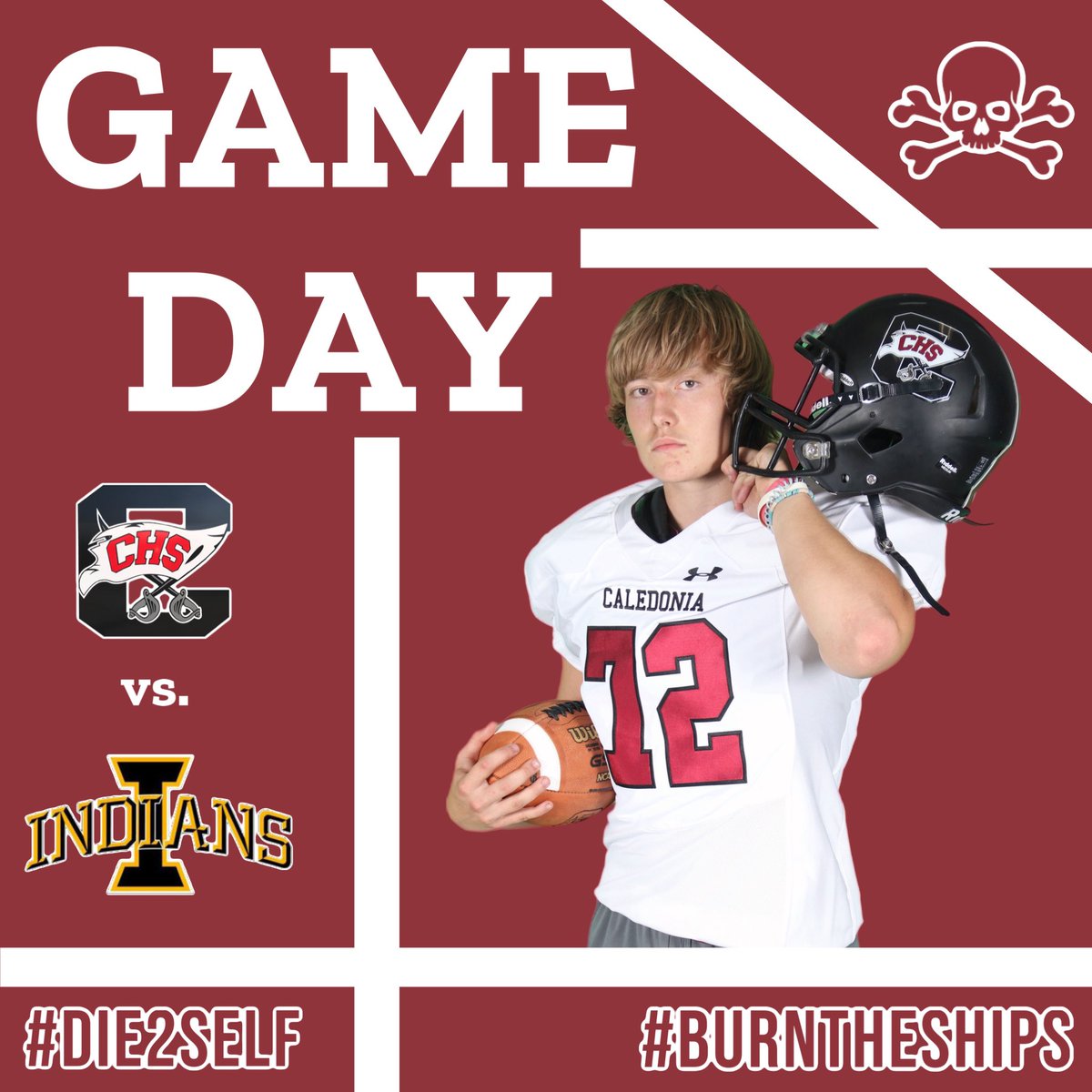 CalHSFootball's tweet image. WAKE UP! IT’S GAME DAY!

🆚 Itawamba AHS
📍IAHS High School
🌆 Fulton, MS 
⌚️ 7pm Kickoff 
🌥 77° @ Kickoff 
🎟️ $9 at the Gate 
📡 Live coverage on X @CaledoniaSRN 

#BURNTHESHIPS
#SwordsUp⚔️
#DIE2SELF