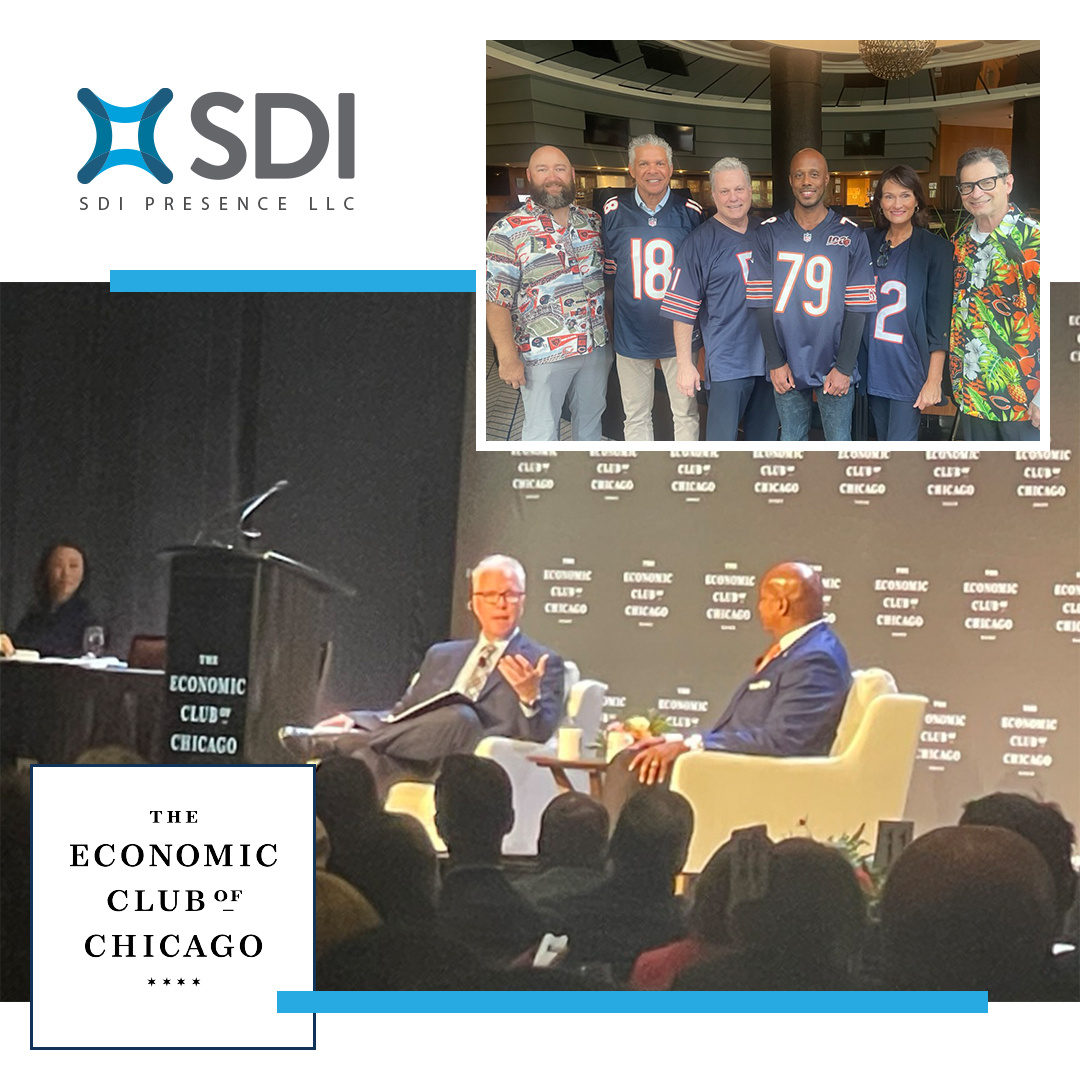 The SDI Team had a great time at the Economic Club of Chicago yesterday, where we had the pleasure of hearing from Kevin Warren, CEO of the Chicago Bears. It was an insightful and inspiring experience, and we couldn't help but feel the Chicago spirit #beardown!