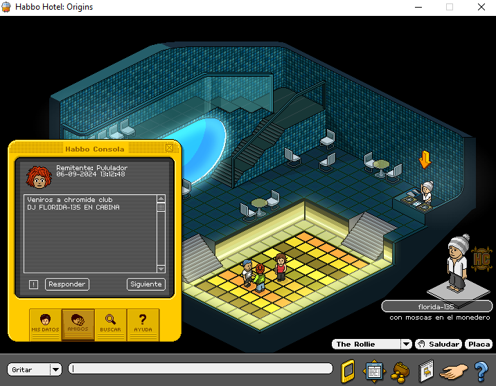 Os esperamos en la nueva sala de <a href="/HabboOrigins/">Habbo Hotel: Origins</a>  "Chromide Club 2.0" <a href="/Habbo/">Habbo</a> <a href="/ESHabbo/">Habbo ES/MX</a> <a href="/Pululador/">Pululador</a> <a href="/SpiritSeaHBES/">Spirit-sea</a>