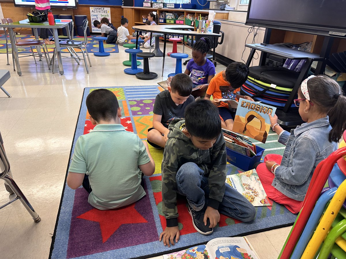 Starting to explore our class library and how to care for our class materials 📚 #EWLearns