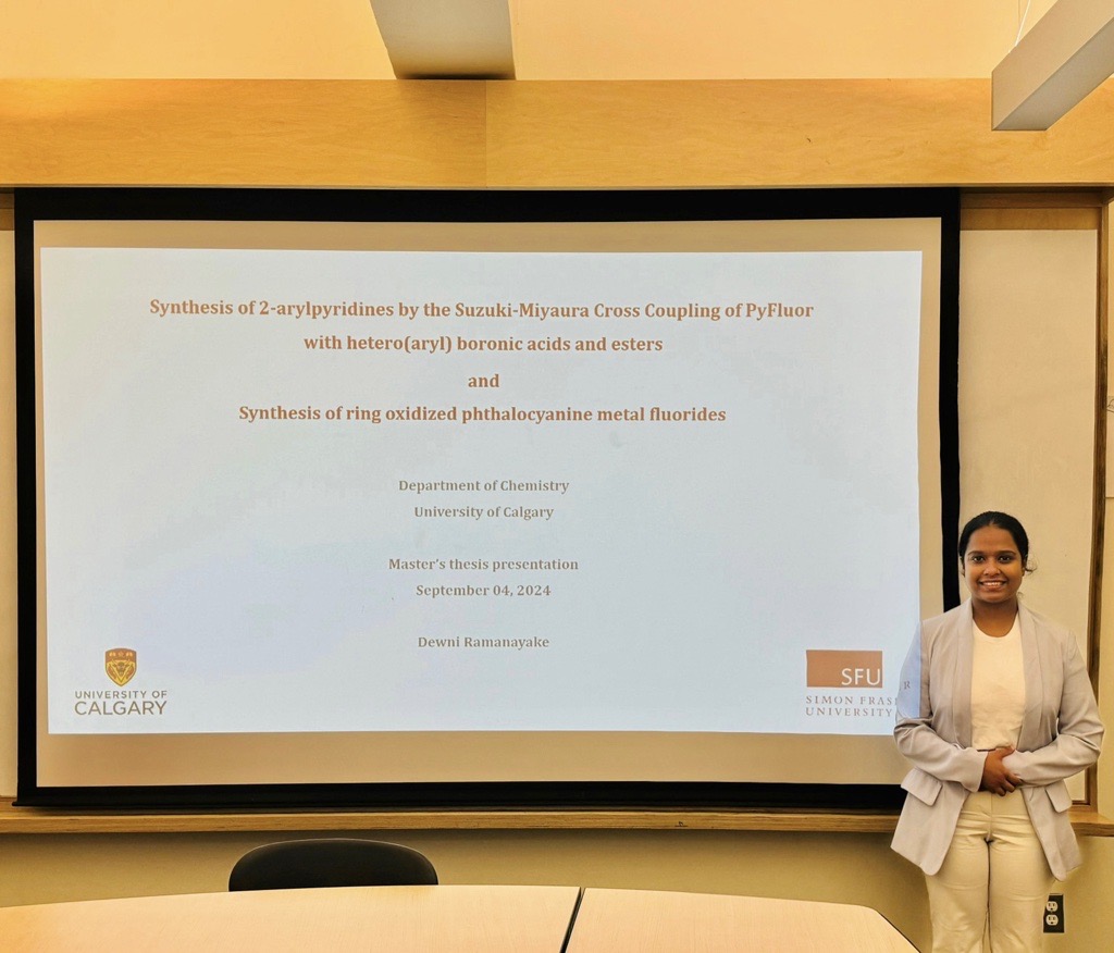 Love Group (@lovegroupchem) on Twitter photo Congrats to Dewni Ramanayake for an stellar presentation of her master's thesis on the SMC coupling of sulfonyl fluorides at <a href="/LoveGroupChem/">Love Group</a>! Congrats to Dewni Ramanayake for an stellar presentation of her master's thesis on the SMC coupling of sulfonyl fluorides at <a href="/LoveGroupChem/">Love Group</a>!