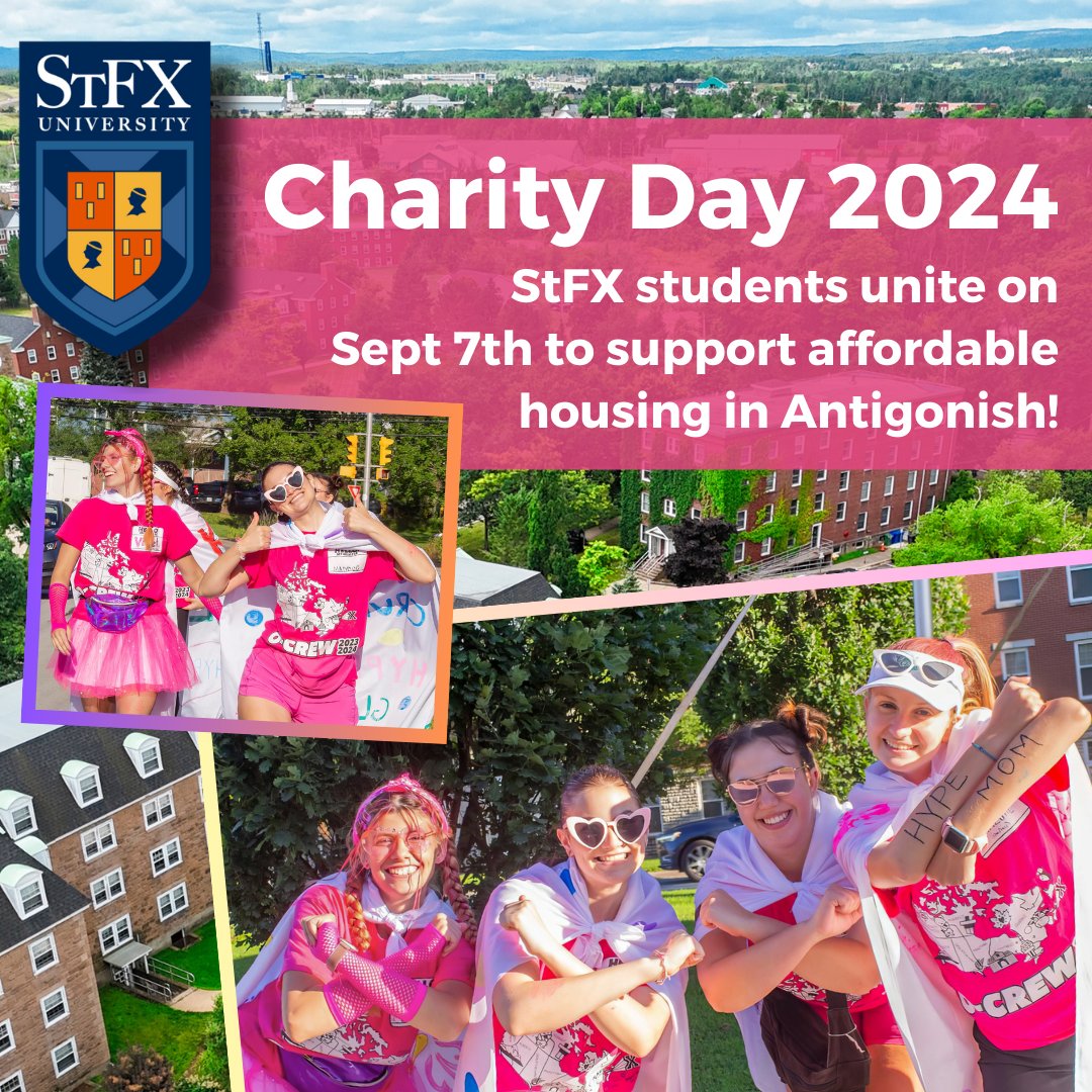 stfxuniversity's tweet image. #StFX students are hitting the streets on Sept 7th for Charity Day to raise funds for affordable housing in Antigonish! 🏠💙 Let’s show them some love! 🙌 stfx.ca/news/Charity-D… @AntigonishCo @AntigonishTown