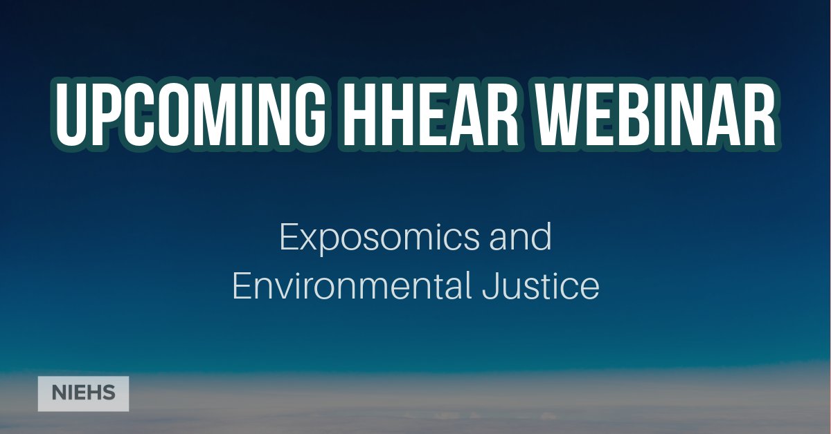 NIEHS (@nih_niehs) on Twitter photo š£ Join Dr Juarez <a href="/MeharryMedical/">Meharry Medical College</a> Sept 30 as he discusses the role of exposomics in the field of environmental health & the health equity implications during our next HHEAR webinar. #EnvironmentalJustice #HealthEquity #Exposomics
REGISTER: t.ly/R8mAl š£ Join Dr Juarez <a href="/MeharryMedical/">Meharry Medical College</a> Sept 30 as he discusses the role of exposomics in the field of environmental health & the health equity implications during our next HHEAR webinar. #EnvironmentalJustice #HealthEquity #Exposomics
REGISTER: t.ly/R8mAl