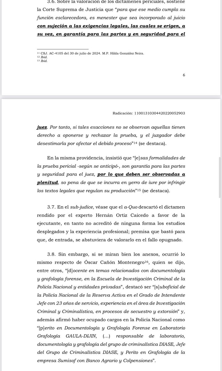 jairoparrac's tweet photo. Dictamen pericial. Requisitos y valoración. Falta de cumplimiento de los requisitos del art. 226 del CGP —⬇️⬇️— https://t.co/k25ur0ENTY
