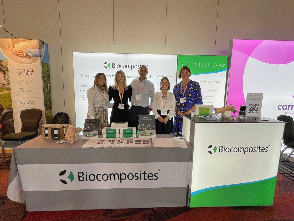Biocomposites1's tweet image. We are currently in Valencia attending the 19th Scientific Meeting of the Diabetic Foot Study Group. Stop by our booth to meet the team and learn how you can bring the challenge of infection under your control with #STIMULAN®. 

#DFSG #CalciumSulfate #AntibioticCarrier