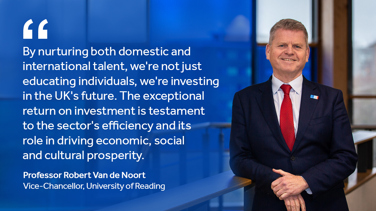 Uni of Reading (@uniofreading) on Twitter photo A new study from <a href="/UniversitiesUK/">Universities UK</a> and <a href="/LE_Education/">LE Education</a> shows that higher education and research contributes £265 billion to the UK economy.
The report found for every £1 of public investment in universities, £14 of economic impact is generated.
Find out more rdg.ac/4cQxFEV A new study from <a href="/UniversitiesUK/">Universities UK</a> and <a href="/LE_Education/">LE Education</a> shows that higher education and research contributes £265 billion to the UK economy.
The report found for every £1 of public investment in universities, £14 of economic impact is generated.
Find out more rdg.ac/4cQxFEV