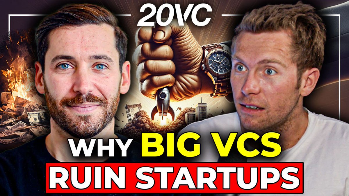 Harry Stebbings (@harrystebbings) on Twitter photo Let’s be honest, most venture podcasts are fricking hollow.
This one has more bangers than a Taylor Swift Eras tour.
⚠️ Why venture is now just a Ponzi scheme
🏦 Why VCs have been reduced to bankers
🗑️ How the big funds kill startups
My 7 lessons from <a href="/nchirls/">Nicholas Chirls</a> 👇 Let’s be honest, most venture podcasts are fricking hollow.
This one has more bangers than a Taylor Swift Eras tour.
⚠️ Why venture is now just a Ponzi scheme
🏦 Why VCs have been reduced to bankers
🗑️ How the big funds kill startups
My 7 lessons from <a href="/nchirls/">Nicholas Chirls</a> 👇