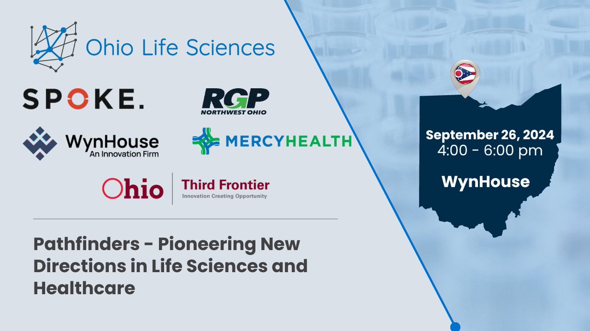 Join us on September 26th from 4-6 PM at WynHouse: An Innovation Firm for an insightful exploration of the Northwest Ohio (NWOH) Life Sciences industry.
Uncover the Latest Breakthroughs:

Discover cutting-edge advancements revolutionizing the field.
 tinyurl.com/446ac42v