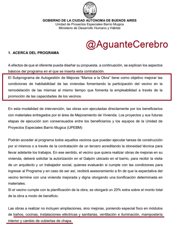 AguanteCerebro's tweet photo. 302 millones de pesos para arreglar baños y cocinas en viviendas de la villa 31. https://t.co/naTNWQ4Umt