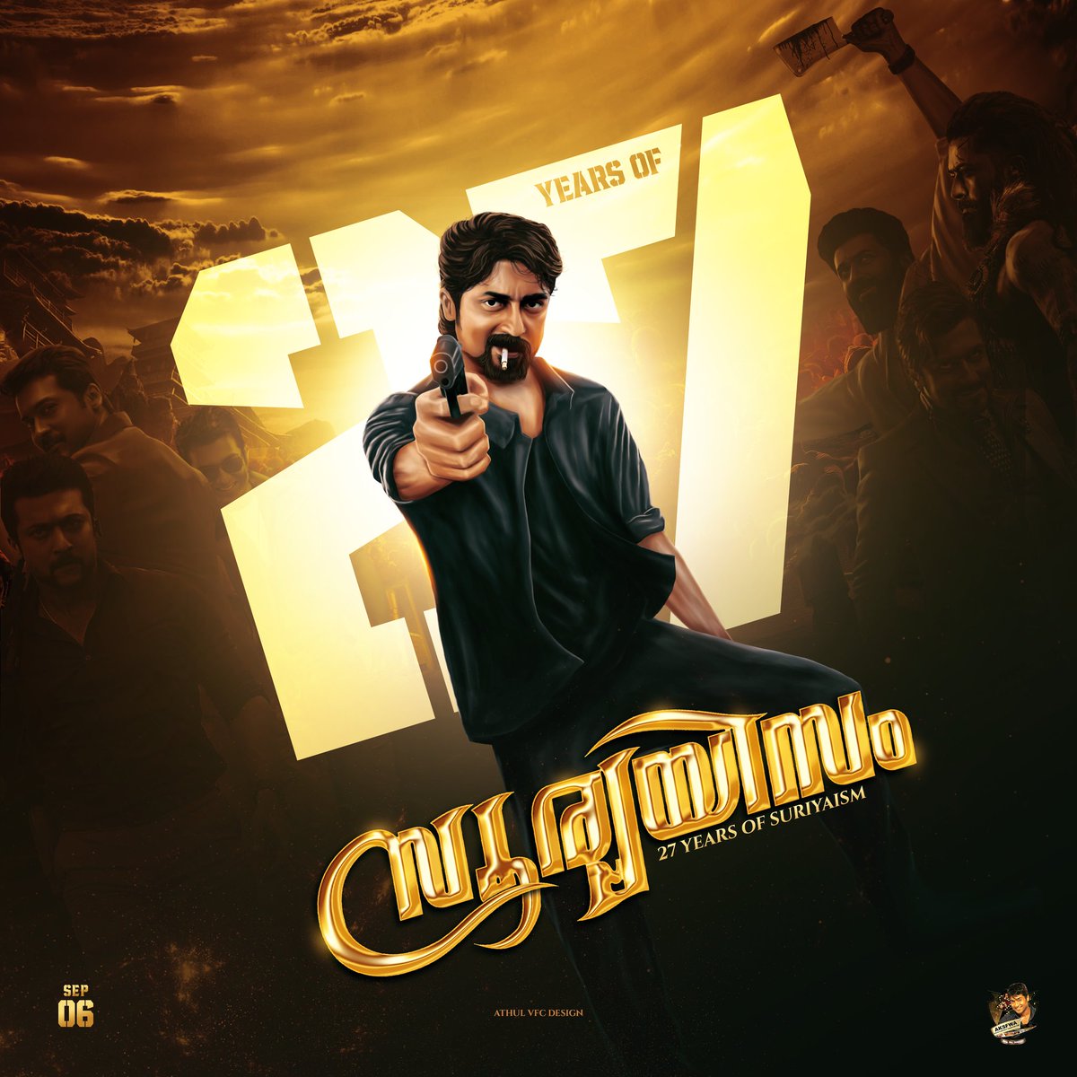 Kerala Suriya Fans Club™ (@aksfwa1) on Twitter photo • Here's <a href="/AKSFWA1/">Kerala Suriya Fans Club™</a> Malayalam DP to celebrate 27 years of <a href="/Suriya_offl/">Suriya Sivakumar</a> ism🥳👑
Design~ <a href="/athulvfc_design/">ᴀᴛʜᴜʟ ᴠғᴄ</a>🔥
#27YearsOfUnrivaledSuriya
<a href="/rajsekarpandian/">Rajsekar Pandian</a> <a href="/venkatvnt/">venkat vicky</a> <a href="/sarathlal428/">Sarath lal Surya karthi 💞</a> #Kanguva #Suriya44 • Here's <a href="/AKSFWA1/">Kerala Suriya Fans Club™</a> Malayalam DP to celebrate 27 years of <a href="/Suriya_offl/">Suriya Sivakumar</a> ism🥳👑
Design~ <a href="/athulvfc_design/">ᴀᴛʜᴜʟ ᴠғᴄ</a>🔥
#27YearsOfUnrivaledSuriya
<a href="/rajsekarpandian/">Rajsekar Pandian</a> <a href="/venkatvnt/">venkat vicky</a> <a href="/sarathlal428/">Sarath lal Surya karthi 💞</a> #Kanguva #Suriya44
