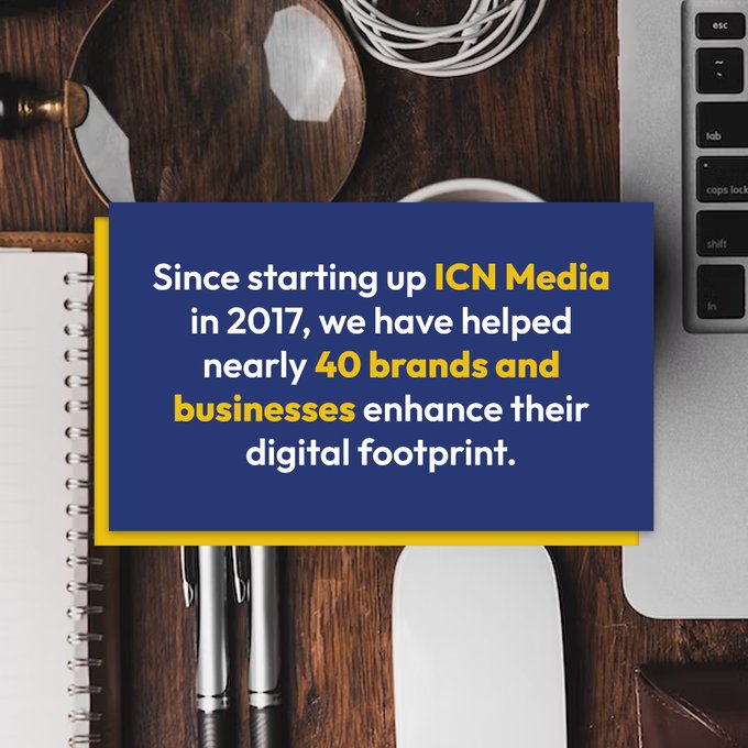 What is our goal for our clients at ICN Media?

Simple! To give you the best return on your investment!

Our services cover all areas of digital development from SEO, to app development, and from video production to social media management.
Get in touch: bit.ly/3sUv08i