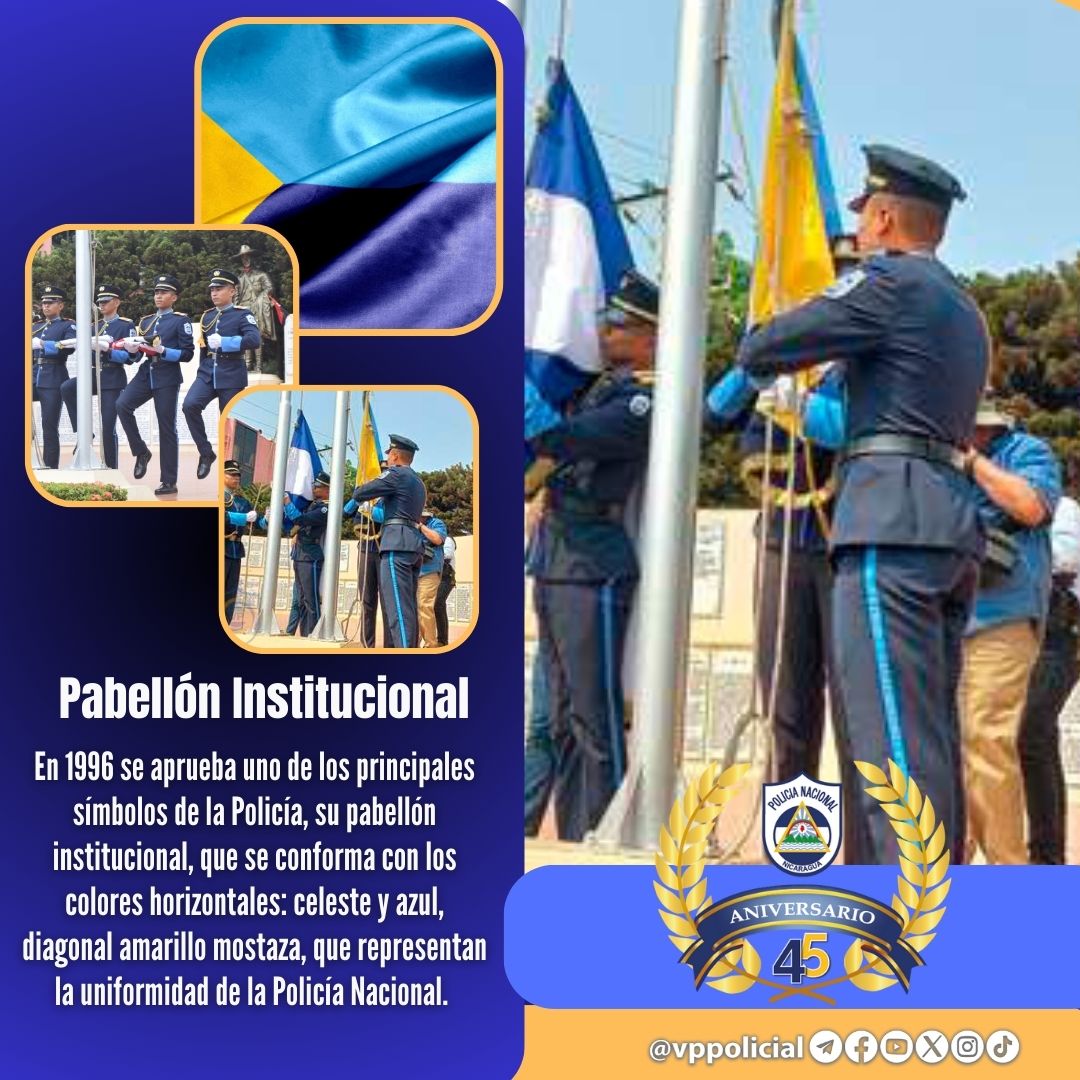 #06Sept 

Alzamos con orgullo institucional nuestro pabellón renovando el compromiso con la PAZ y Seguridad de nuestro pueblo.

#45JuntoConLaComunidad