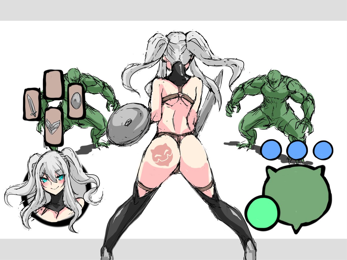 イイ感じの戦闘UIないかなー???(迷走中 