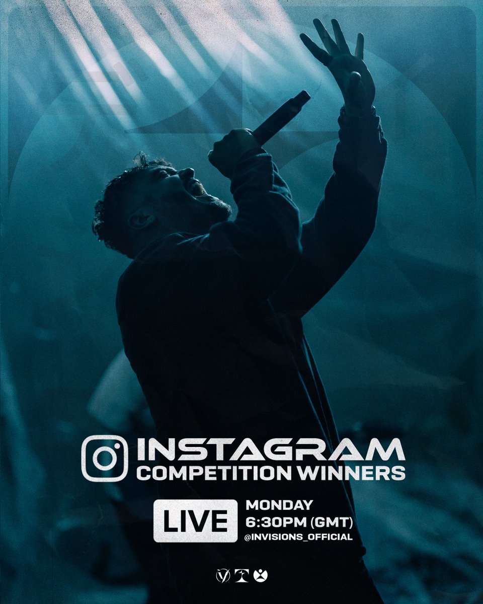Competition winners will be announced LIVE on Monday @ 6:30pm (GMT) on Instagram!  📺🚨

Follow: instagram.com/invisions_offi…

iV