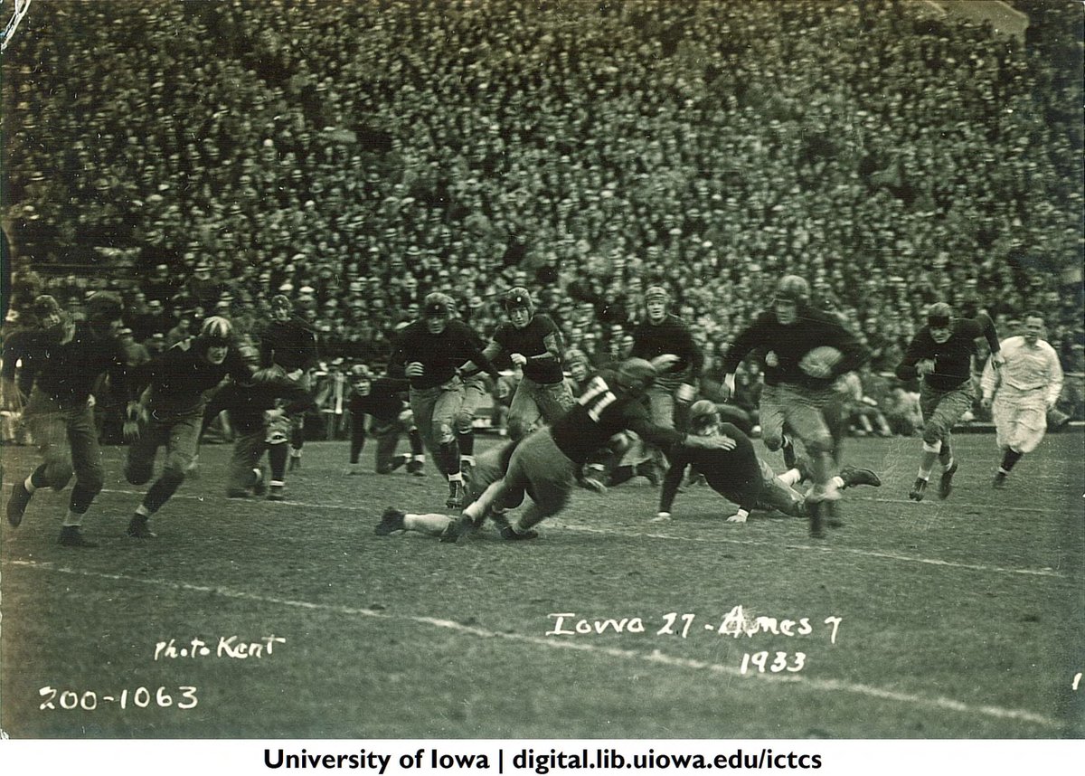 The Studio at UIowa (@thestudio_ui) on Twitter photo #FlashbackFriday to a <a href="/HawkeyeFootball/">Hawkeye Football</a> - <a href="/CycloneFB/">Iowa State Football</a> game in 1933. Both teams will meet again tomorrow afternoon in Kinnick Stadium! bit.ly/3AU9zM8 #FlashbackFriday to a <a href="/HawkeyeFootball/">Hawkeye Football</a> - <a href="/CycloneFB/">Iowa State Football</a> game in 1933. Both teams will meet again tomorrow afternoon in Kinnick Stadium! bit.ly/3AU9zM8