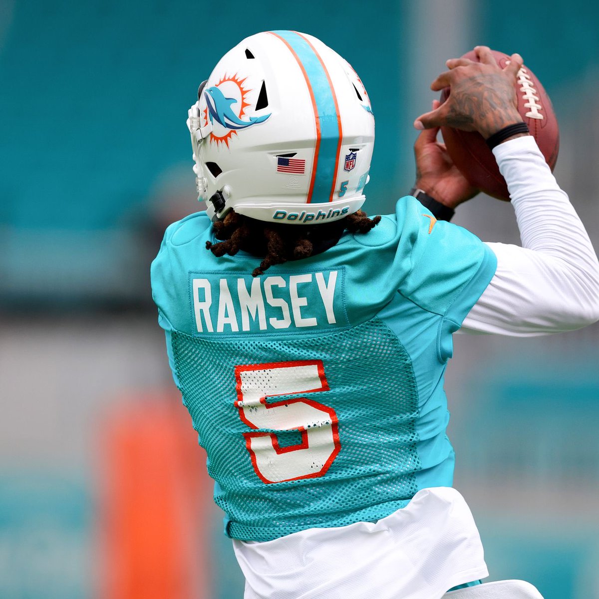 FinsXtra (@finsxtra) on Twitter photo 🚨 BREAKING: Miami Dolphins have signed Jalen Ramsey to a 3-year/$72.3M contract extension making Ramsey the highest paid CB in the NFL (<a href="/CameronWolfe/">Cameron Wolfe</a>) #GoFins 🚨 BREAKING: Miami Dolphins have signed Jalen Ramsey to a 3-year/$72.3M contract extension making Ramsey the highest paid CB in the NFL (<a href="/CameronWolfe/">Cameron Wolfe</a>) #GoFins