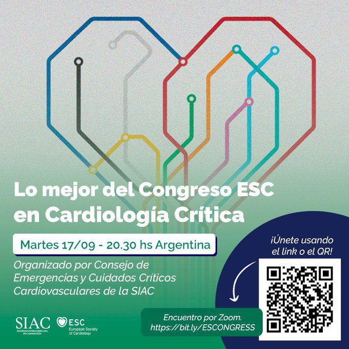 SIAC (@siac_cardio) on Twitter photo El martes 17 de septiembre no te pierdas lo mejor del Congreso Europeo en Cardiología Crítica 🫀
No te pierdas el encuentro virtual organizado por <a href="/EmergenciasSiac/">Emergencias SIAC</a>
¡Únete escaneando el QR! El martes 17 de septiembre no te pierdas lo mejor del Congreso Europeo en Cardiología Crítica 🫀
No te pierdas el encuentro virtual organizado por <a href="/EmergenciasSiac/">Emergencias SIAC</a>
¡Únete escaneando el QR!