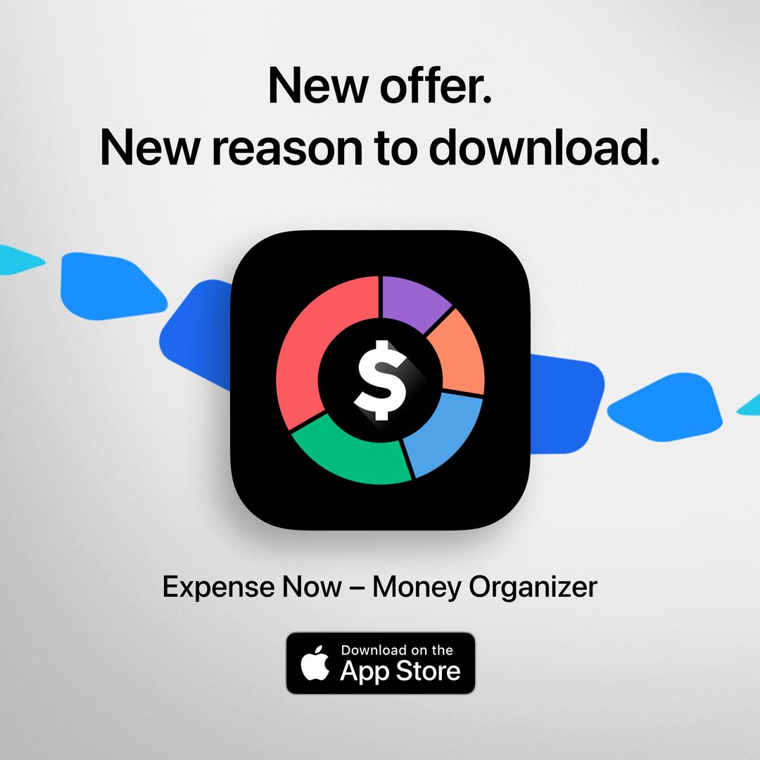 Finally, See Where Your Money Goes: Download “Expense Now" your budget planner &amp; tracker App.

⚙️Let's start controlling your expenses

#incometracker #expensetracker #moneyorganizer #budgetplanner #moneycontrol #iOS  #appstore  #playstore