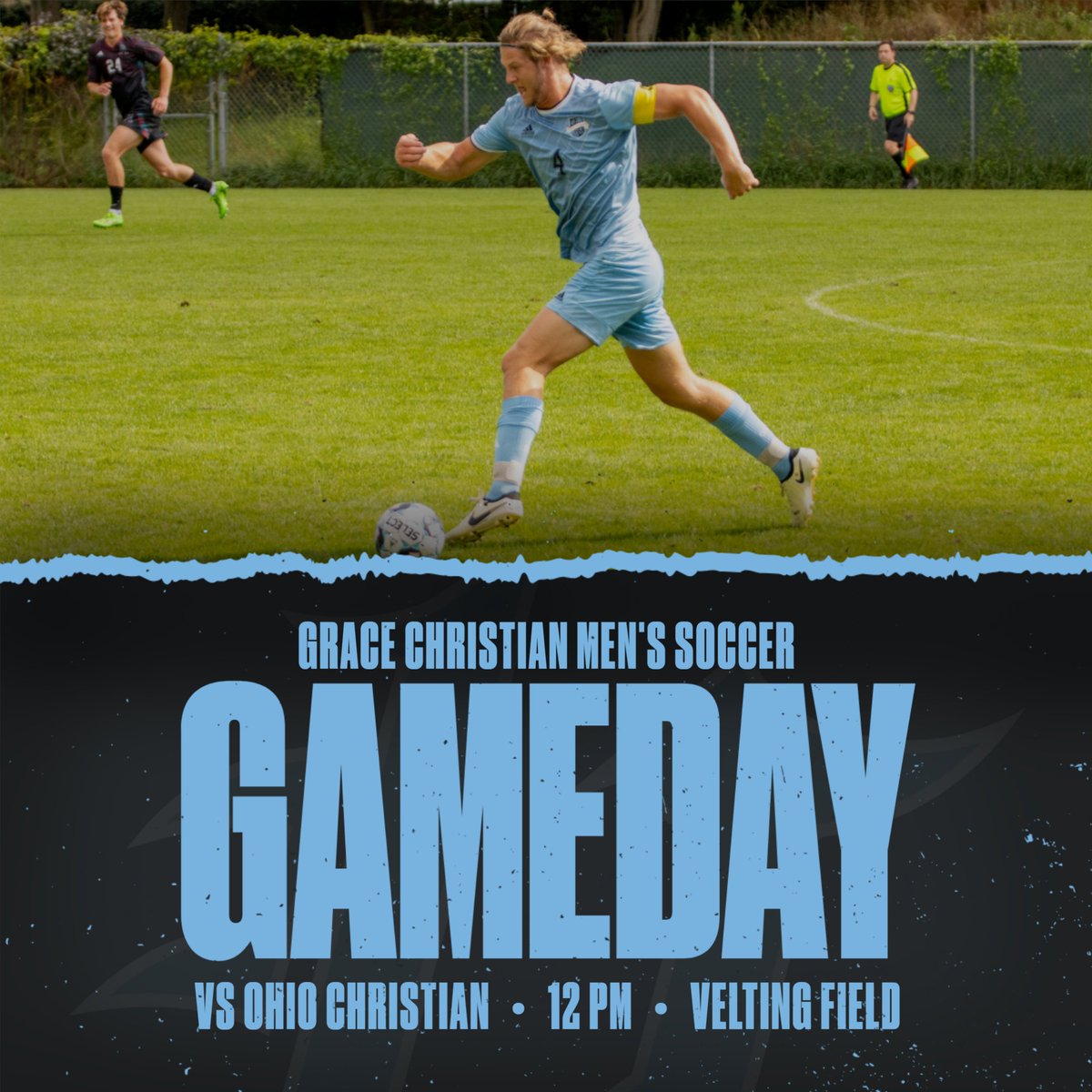 ‼️ Home opener for <a href="/Grace_MSoccer/">Grace Christian Men's Soccer</a> at noon ‼️ #roartigers