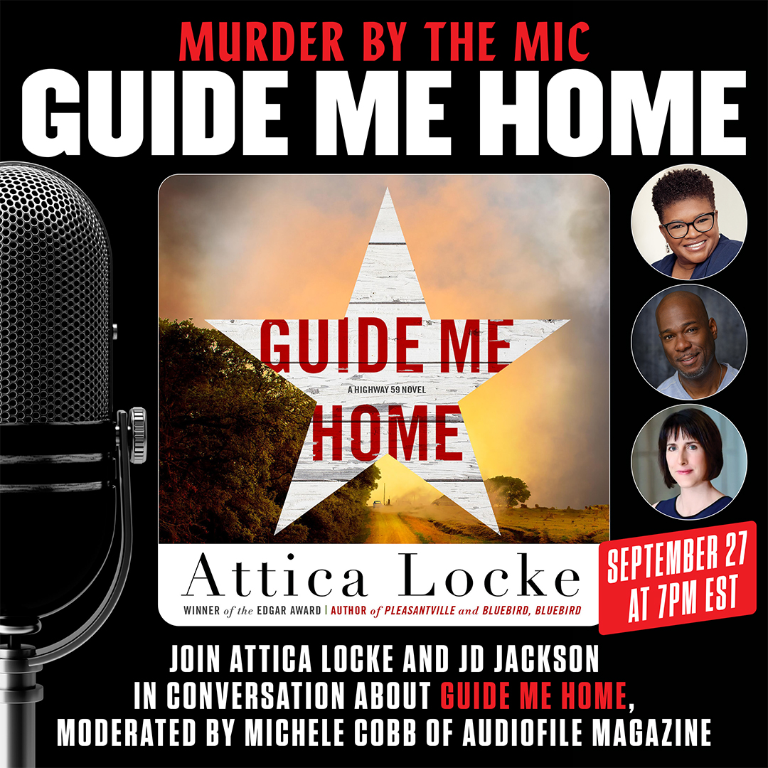 Novel Suspects (@novelsuspects) on Twitter photo From Novel Suspects and <a href="/HachetteAudio/">Hachette Audio</a>: Join us for 'Murder by the Mic' with Edgar Award-winning author <a href="/atticalocke/">Attica Locke</a> + narrator and actor <a href="/JDJacksonVO/">JD Jackson</a> on Guide Me Home: A Highway 59 novel, moderated by @audiofilemagazine.
Register on Crowdcast: crowdcast.io/c/murderbythem… From Novel Suspects and <a href="/HachetteAudio/">Hachette Audio</a>: Join us for 'Murder by the Mic' with Edgar Award-winning author <a href="/atticalocke/">Attica Locke</a> + narrator and actor <a href="/JDJacksonVO/">JD Jackson</a> on Guide Me Home: A Highway 59 novel, moderated by @audiofilemagazine.
Register on Crowdcast: crowdcast.io/c/murderbythem…