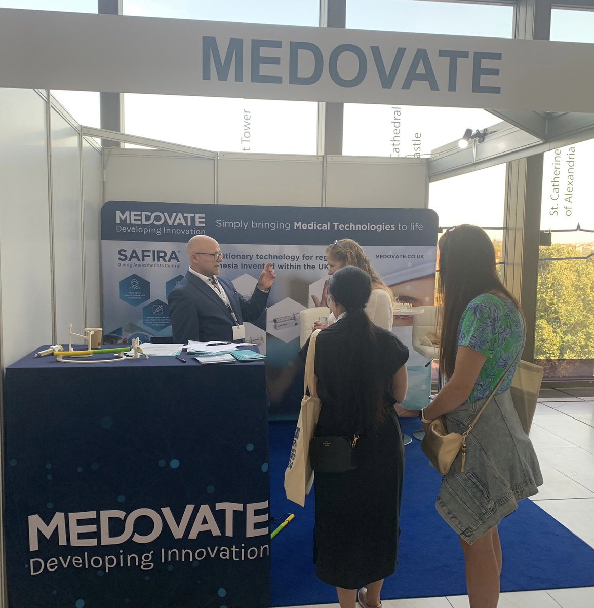 You still have time today and tomorrow to see #SAFIRA, our unique single-operator device for Regional Anesthesia.  We've had great interest so far and welcome more visitors to #Medovate Booth number 23 until the end of the event.

#RegionalAnesthesia #Medtech
