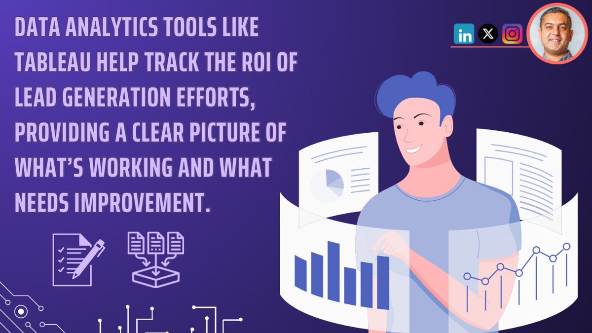 ArnejaHarpreet's tweet image. Data analytics tools like Tableau 📊 help track ROI on lead generation. Get a clear picture of what’s working and what needs fixing! 🚀

#DataAnalytics #LeadGeneration #MarketingStrategy #ROI #BusinessGrowth