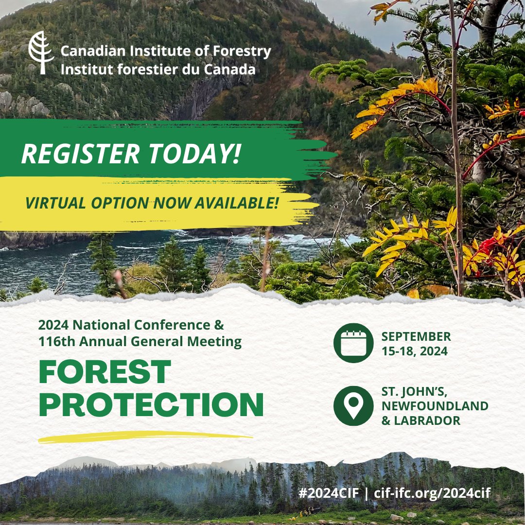 📢 We’re proud to support <a href="/CIF_IFC/">CIF-IFC</a>’s 2024 National Conference &amp; 116th AGM in St. John’s, NL, on Sept 15-18! 🌲 Join the conversation on invasive species, wildfire threats, and sustainable forest management. Secure your spot today: eu1.hubs.ly/H0c7QV80 #CIF2024