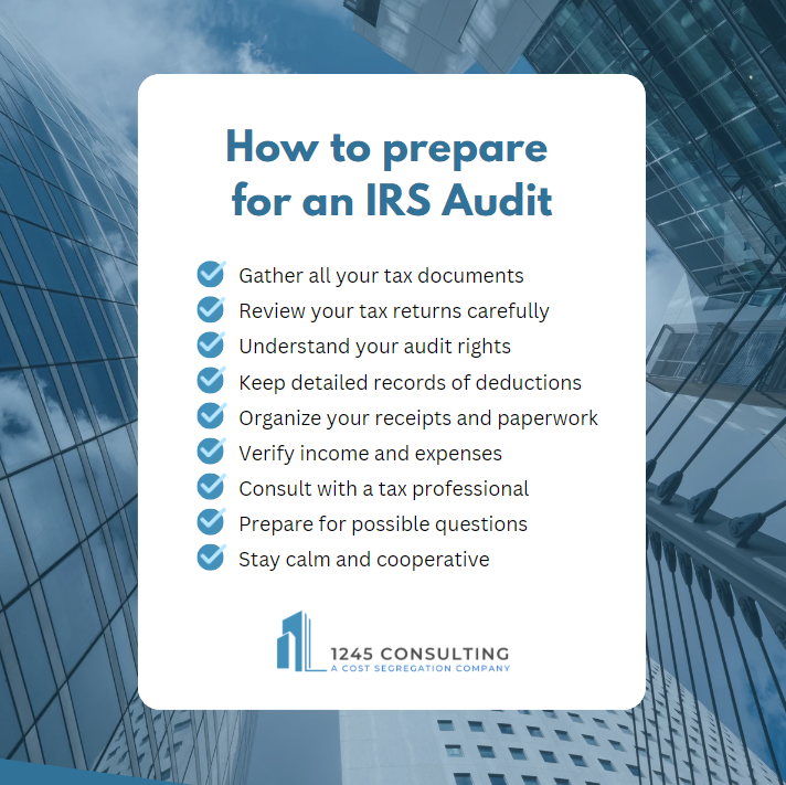 1245consulting's tweet image. Got an IRS audit coming up?

No worries! Just stay organized and calm.

We’re here to help you every step of the way.
Let’s make this easier together!

#IRSaudit