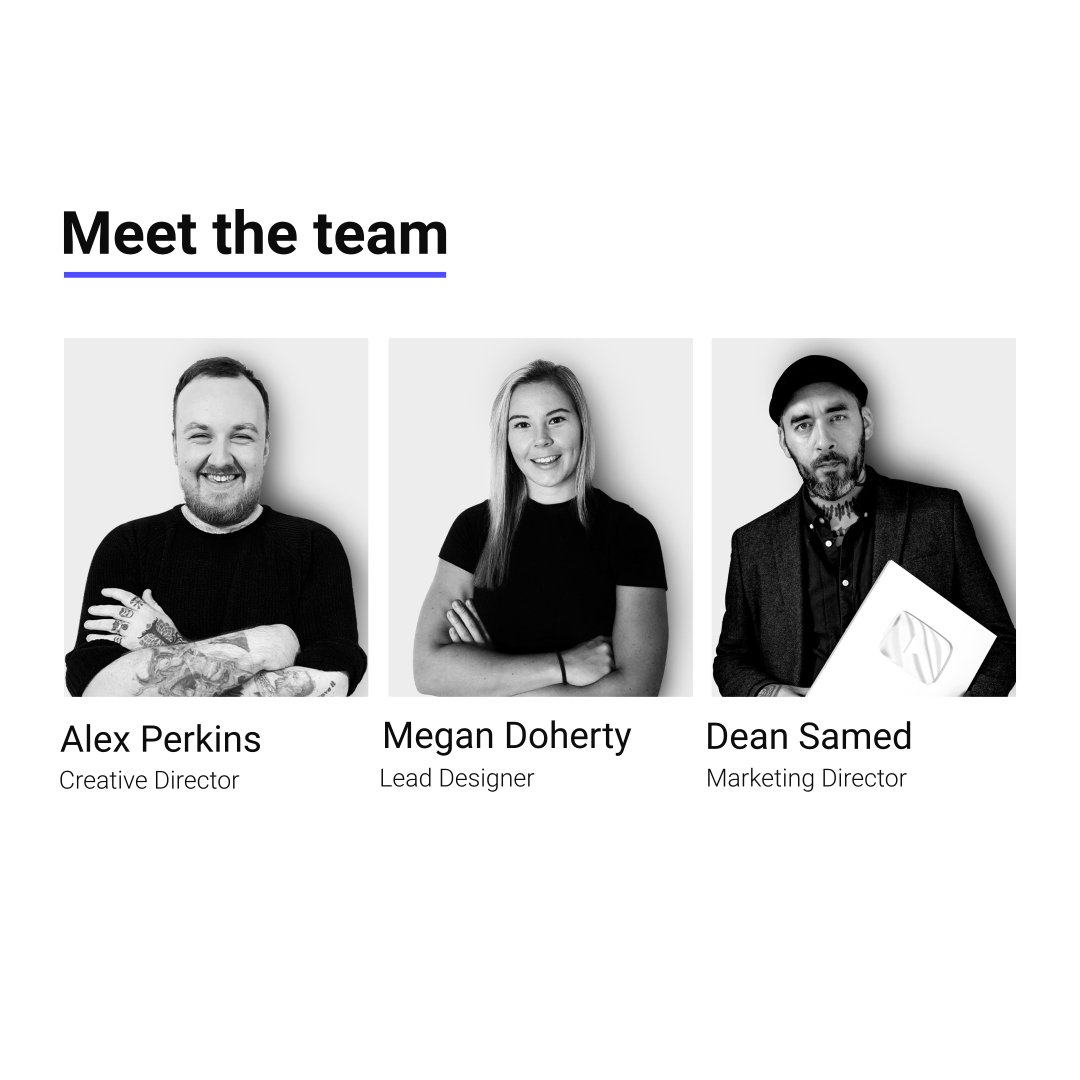 Meet the team!

Our professional team combines 
decades of experience in design, 
branding, and marketing, all with 
degrees in their respective fields.

Together, we blend our diverse skills 
to deliver exceptional outcomes for
 businesses looking to grow and thrive.